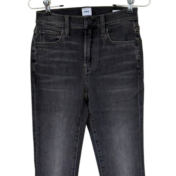 Edwin 1947 Women's Candice High Rise Skinny Jeans Washed Black Size 24 NIB - Picture 4 of 9